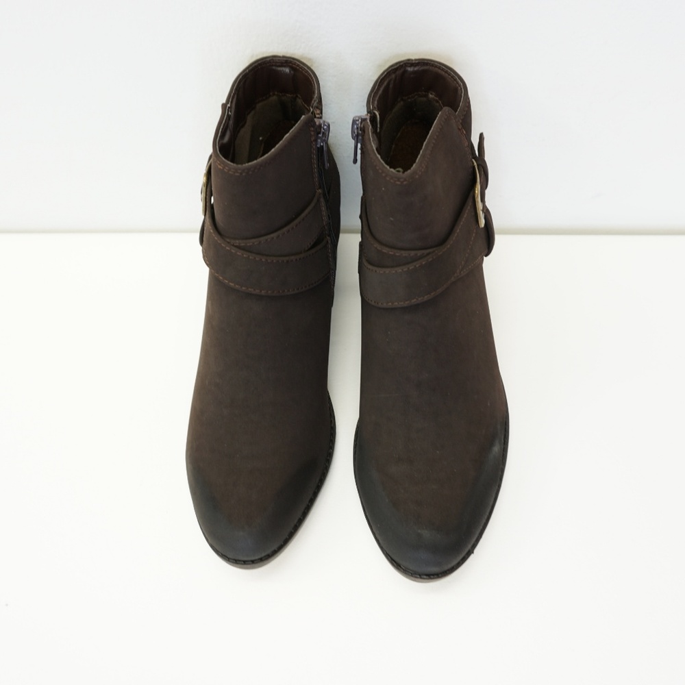 NEW White Mountain Ankle Boot Bootie Brown 9 - Picture 3 of 8